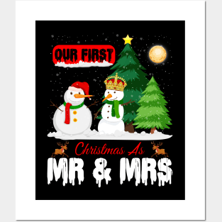 our first Christmas as mr & ms Posters and Art